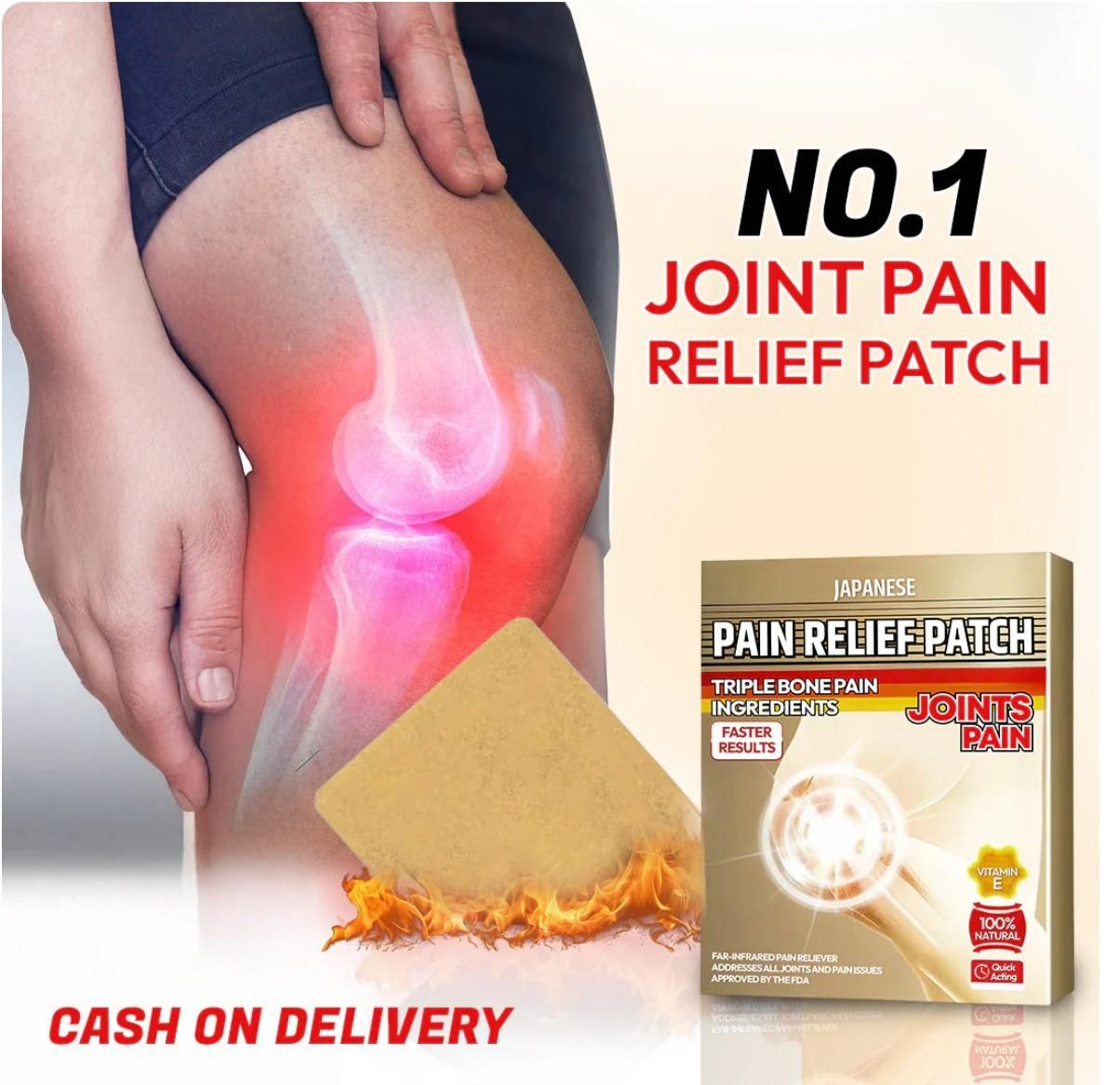 Pain Relief Patch (Pack of 10 Patches)